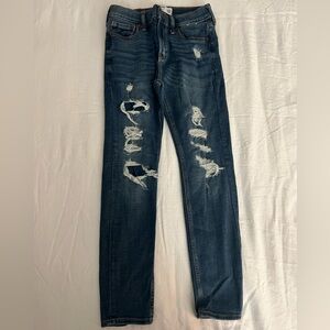 719. Abercrombie Kids Blue Super Skinny Jeans, size 11/12